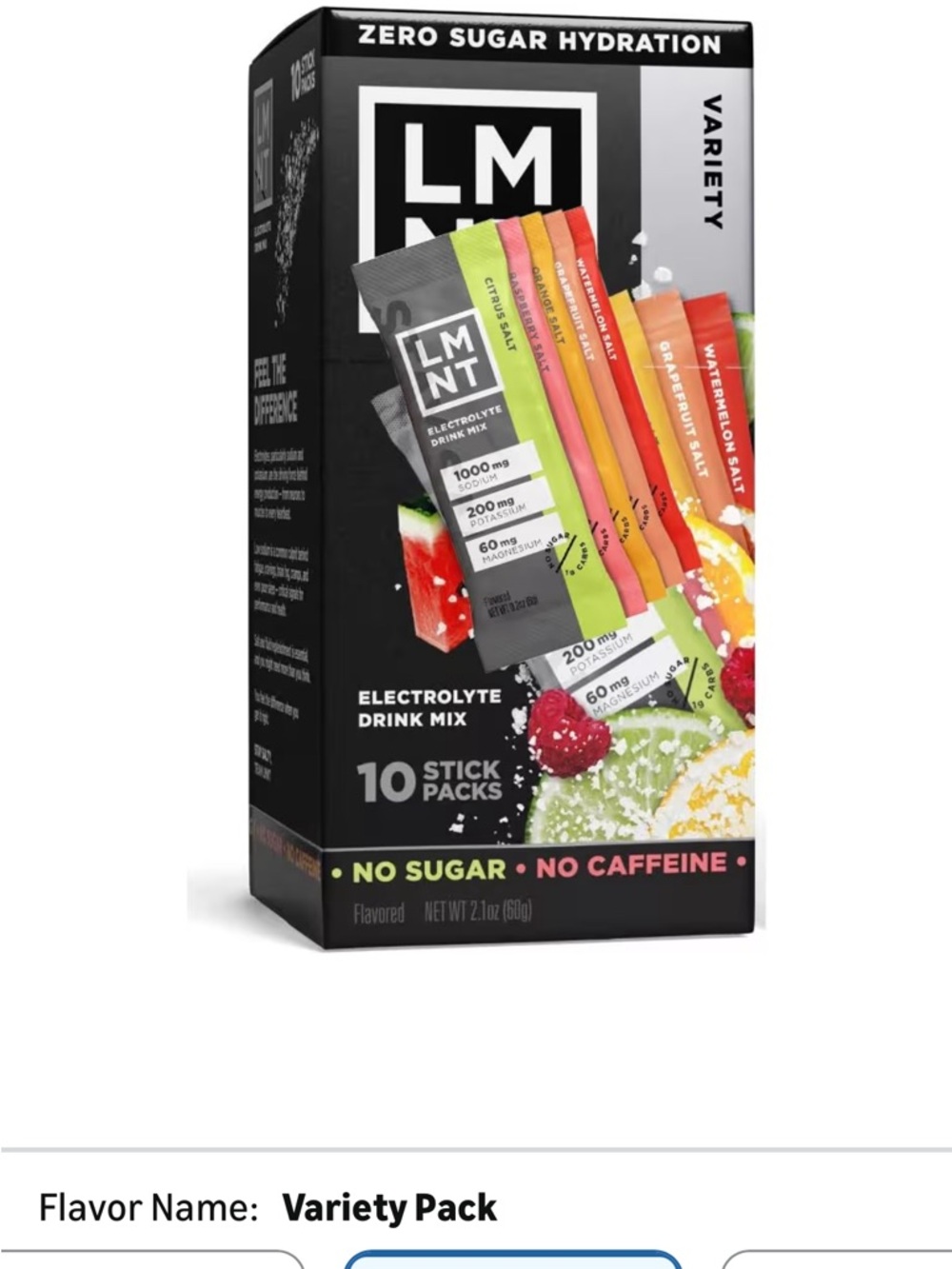 LMNT Variety Electrolyte Drink Mix - 14 packs